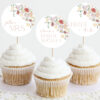 Colorful Flowers Cupcake Toppers, Bridal Shower Decoration, Printable File, Edit Yourself, SH40 Colorful Flowers Cupcake Toppers, Bridal Shower Decoration, Printable File, Edit Yourself, SH40