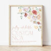 Colorful Flowers Custom Sign, Bridal Shower Sign, Printable File, Edit Yourself, SH40