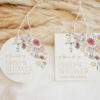 Colorful Flowers Favor Tags, Gift Tags, Party Tags, Bridal Shower, Printable File, Edit Yourself, SH40