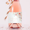 Colorful Flowers Mini Champagne Labels, Bridal Shower Decoration, Printable File, Edit Yourself, SH40 Colorful Flowers Mini Champagne Labels, Bridal Shower Decoration, Printable File, Edit Yourself, SH40