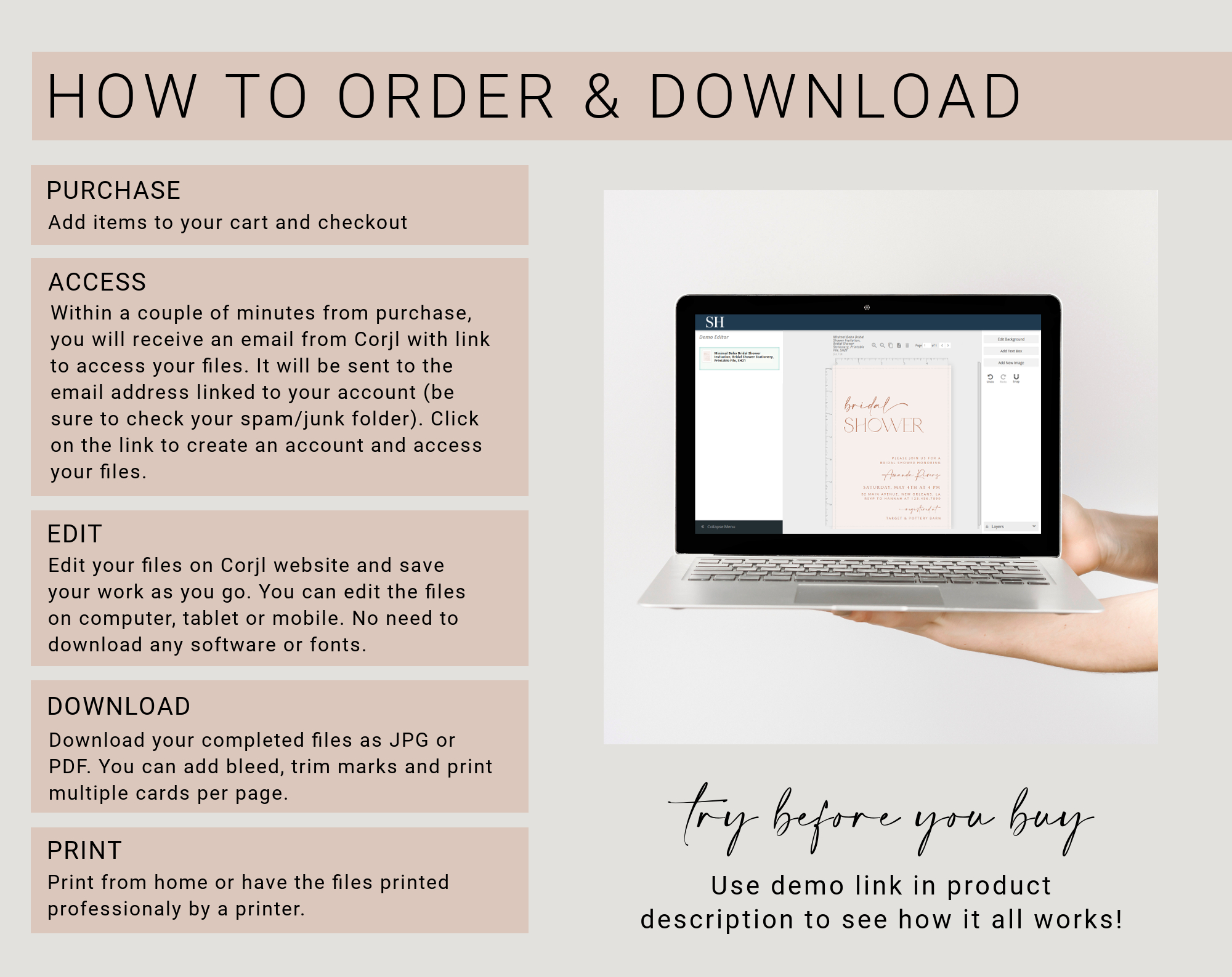 Instructions Instructions