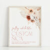 Pampas Grass Terracotta Custom Sign, Bridal Shower Sign, Printable File, Edit Yourself, SH13