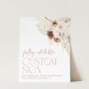 Pampas Grass Terracotta Custom Sign, Bridal Shower Sign, Printable File, Edit Yourself, SH13