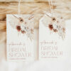 Pampas Grass Terracotta Favor Tags, Gift Tags, Party Tags, Bridal Shower, Printable File, Edit Yourself, SH13
