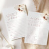 Pampas Grass Terracotta Bridal Shower Games Bundle, Set of 30 Games, Printable File, Edit Yourself, SH13 Pampas Grass Terracotta Bridal Shower Games Bundle, Set of 30 Games, Printable File, Edit Yourself, SH13