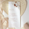 Pampas Grass Terracotta Menu, Bridal Shower Stationery, Printable File, Edit Yourself, SH13 Pampas Grass Terracotta Menu, Bridal Shower Stationery, Printable File, Edit Yourself, SH13