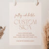 Minimal Boho Custom Sign, Bridal Shower Sign, Printable File, Edit Yourself, SH21