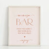Minimal Boho Mimosa Bar Sign, Bridal Shower Sign, Printable File, Edit Yourself, SH21