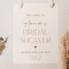Minimal Boho Welcome Sign, Bridal Shower Sign, Printable File, Edit Yourself, SH21