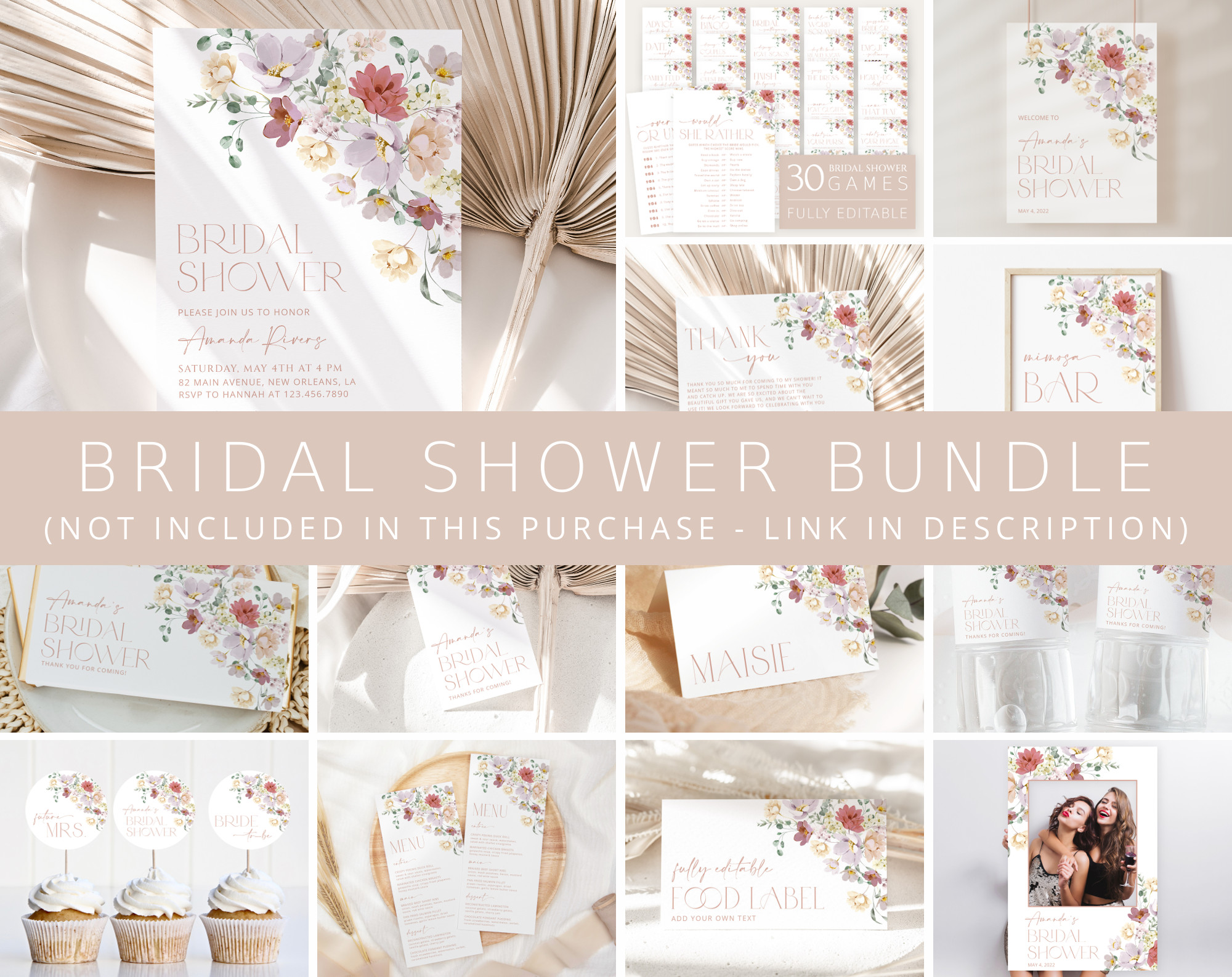 Bridal Shower Welcome Sign Template, Download, Try Before You Buy