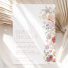 Colorful Flowers Bridal Shower Invite, Bridal Stationery, Printable File, Edit Yourself, SH40