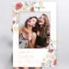 Colorful Flowers Photo Booth Frame, Bridal Shower Photo Prop, Printable File, Edit Yourself, SH40