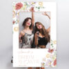 Colorful Flowers Photo Booth Frame, Bridal Shower Photo Prop, Printable File, Edit Yourself, SH40