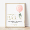 Pink Balloon Momosa Bar Sign, Baby Shower Sign, Girl Baby Shower, Printable File, Edit Yourself, SH14 Pink Balloon Momosa Bar Sign, Baby Shower Sign, Girl Baby Shower, Printable File, Edit Yourself, SH14