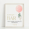 Pink Balloon Momosa Bar Sign, Baby Shower Sign, Girl Baby Shower, Printable File, Edit Yourself, SH14 Pink Balloon Momosa Bar Sign, Baby Shower Sign, Girl Baby Shower, Printable File, Edit Yourself, SH14