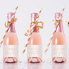 Minimal Boho Mini Champagne Labels, Bridal Shower Decoration, Printable File, Edit Yourself, SH21