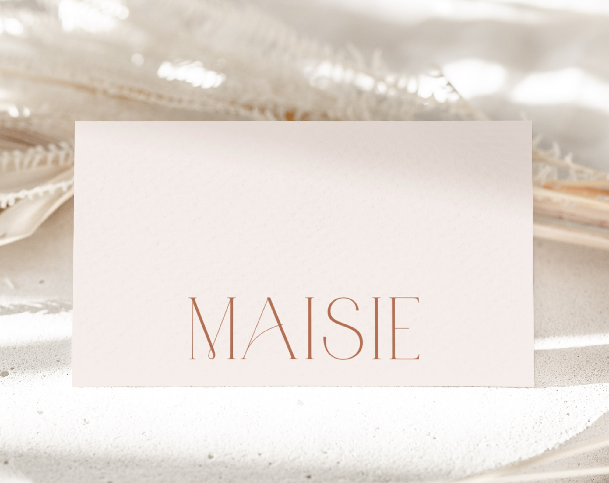 Minimal Boho Place Card, Bridal Shower Stationery, Printable File, Edit Yourself, SH21 Minimal Boho Place Card, Bridal Shower Stationery, Printable File, Edit Yourself, SH21