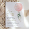 Pink Balloon Baby Shower Invitation, Girl Baby Shower, Printable File, Edit Yourself, SH14 Pink Balloon Baby Shower Invitation, Girl Baby Shower, Printable File, Edit Yourself, SH14