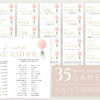 Pink Balloon Baby Shower Games Bundle, Set of 35 Games, Girl Baby Shower, Printable File, Edit Yourself, SH14