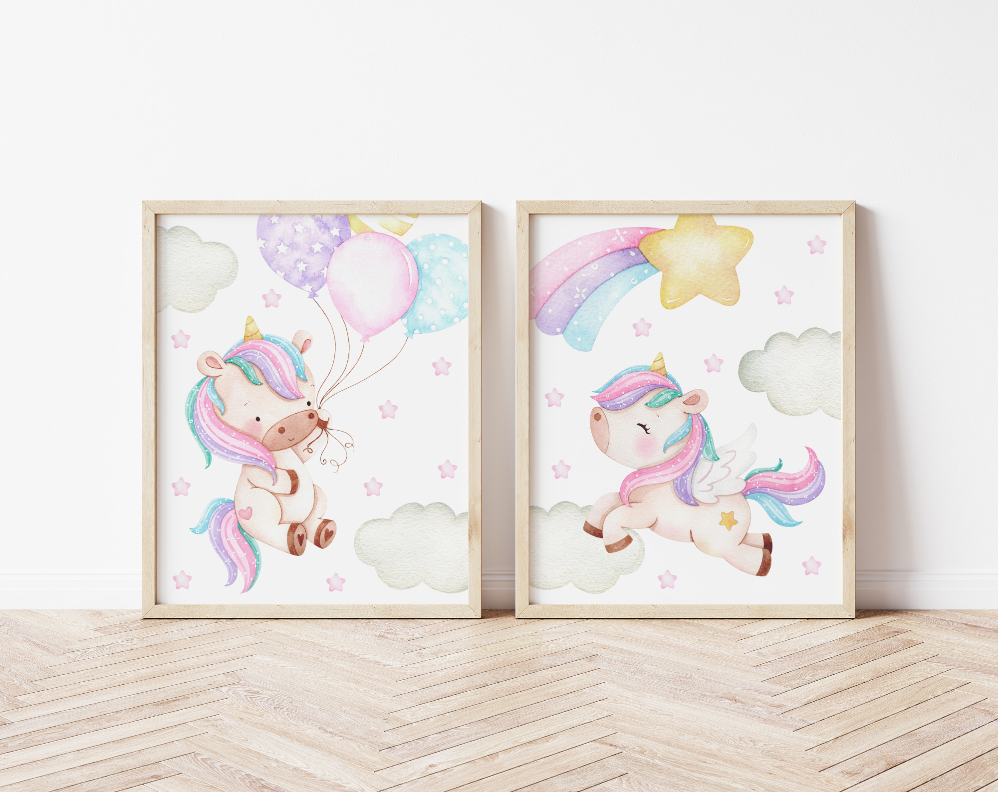 Nursery Wall Art - Unicorns