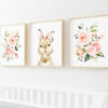 Cute Bunny Pink Flowers Nursery Wall Art, Nursery Prints, Girl Nursery Decor, Printable File, SH05 Cute Bunny Pink Flowers Nursery Wall Art, Nursery Prints, Girl Nursery Decor, Printable File, SH05