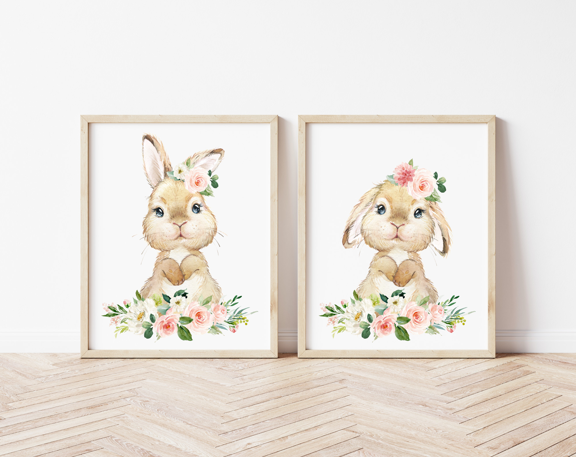 Bunny deals nursery prints