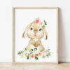 Little Bunny Pink Flowers Nursery Wall Art, Nursery Prints, Girl Nursery Decor, Printable File, SH05 Little Bunny Pink Flowers Nursery Wall Art, Nursery Prints, Girl Nursery Decor, Printable File, SH05