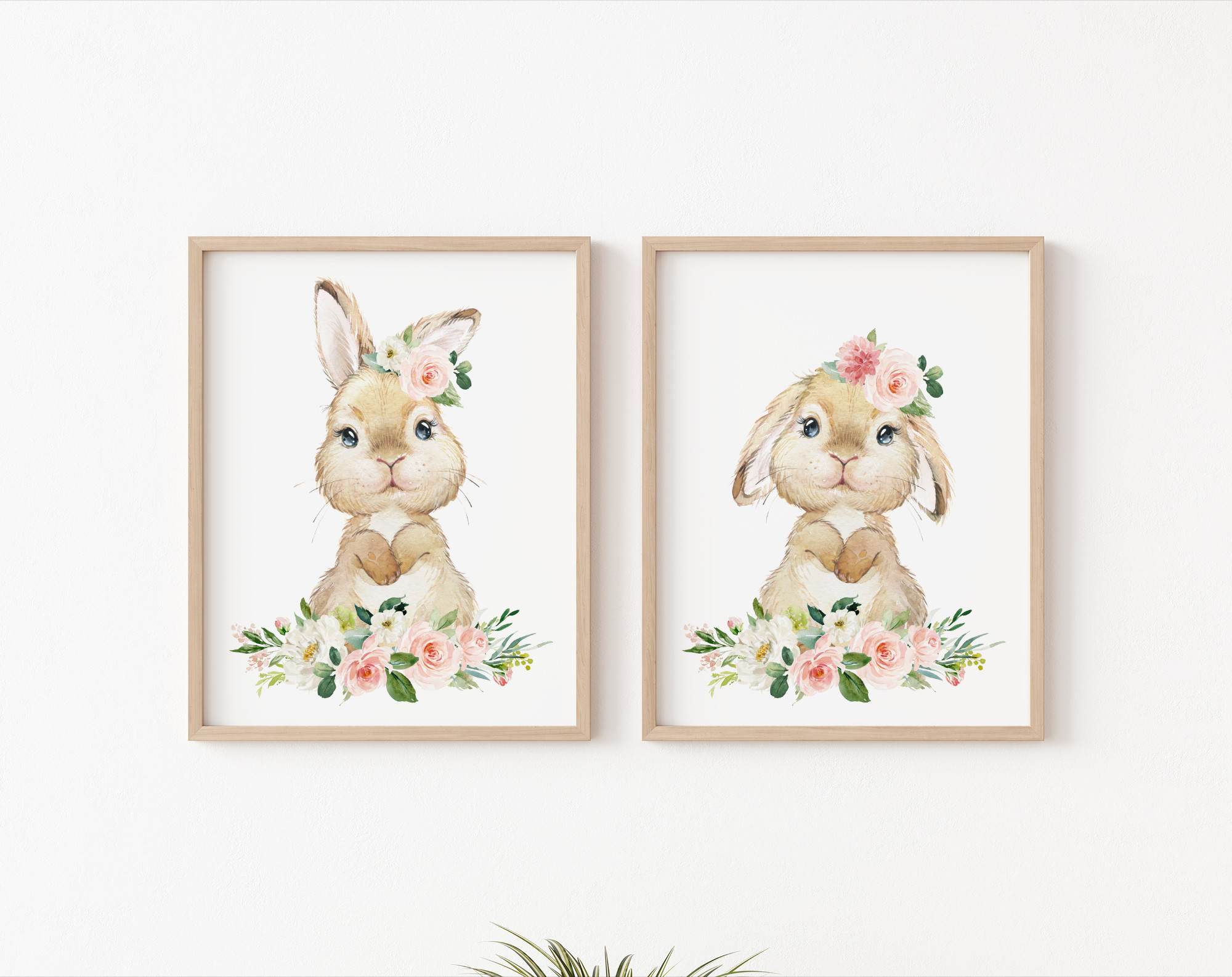 Little Bunny Pink Flowers Nursery Wall Art, Nursery Prints, Girl Nursery Decor, Printable File, SH05 Little Bunny Pink Flowers Nursery Wall Art, Nursery Prints, Girl Nursery Decor, Printable File, SH05