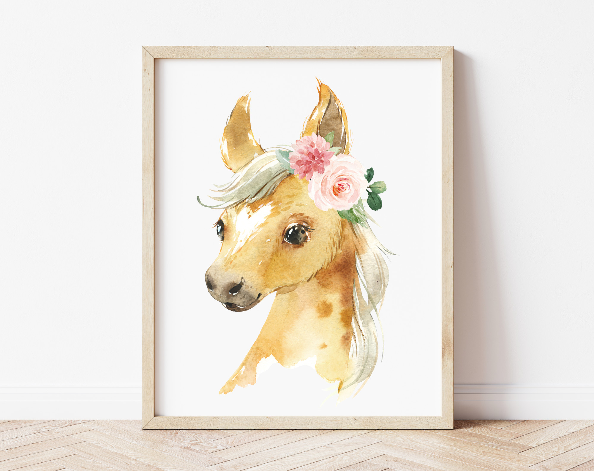 Pink Flowers Horse Nursery Prints, Farm Animals, Nursery Wall Art, Girl Nursery Decor, Printable File, SH06 Pink Flowers Horse Nursery Prints, Farm Animals, Nursery Wall Art, Girl Nursery Decor, Printable File, SH06