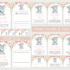 Little Elephant Baby Shower Games Bundle, Set of 35 Games, Girl Baby Shower, Printable File, Edit Yourself, SH07