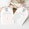 Little Elephant Baby Shower Games Bundle, Set of 35 Games, Girl Baby Shower, Printable File, Edit Yourself, SH07