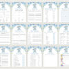 Baby Elephant Baby Shower Games Bundle, Set of 35 Games, Boy Baby Shower, Printable File, Edit Yourself, SH08