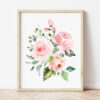 Pink Flowers Nursery Prints, Nursery Wall Art, Girl Nursery Decor, Printable File, SH10