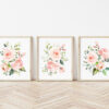 Pink Flowers Nursery Prints, Nursery Wall Art, Girl Nursery Decor, Printable File, SH10 Pink Flowers Nursery Prints, Nursery Wall Art, Girl Nursery Decor, Printable File, SH10