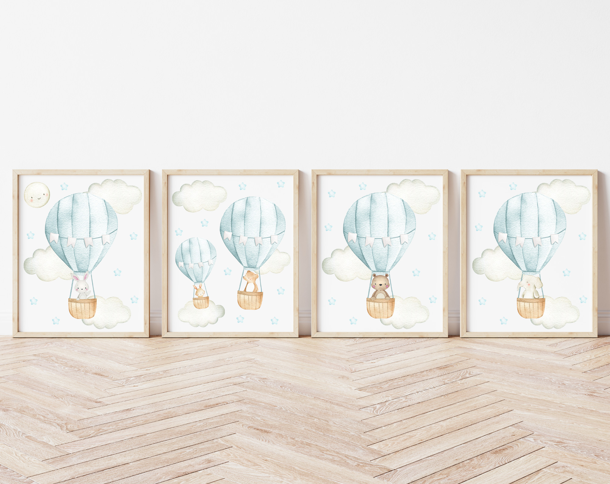 Blue Hot Air Balloon Animals Nursery Prints, Nursery Wall Art, Boy Nursery Decor, Printable File, SH20 Blue Hot Air Balloon Animals Nursery Prints, Nursery Wall Art, Boy Nursery Decor, Printable File, SH20