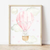 Pink Hot Air Balloon Animals Nursery Prints, Nursery Wall Art, Girl Nursery Decor, Printable File, SH20 Pink Hot Air Balloon Animals Nursery Prints, Nursery Wall Art, Girl Nursery Decor, Printable File, SH20