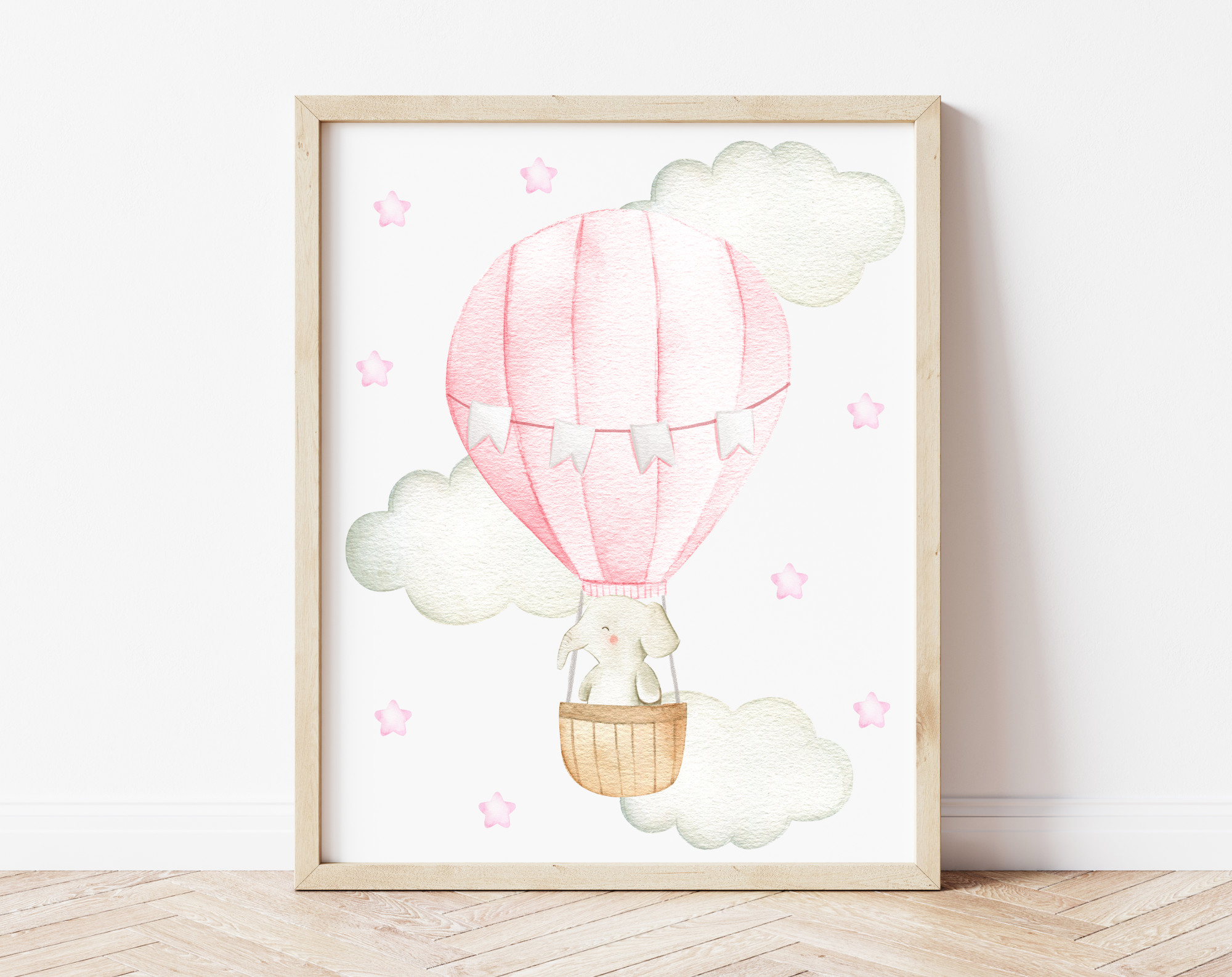 Pink Hot Air Balloon Animals Nursery Prints, Nursery Wall Art, Girl Nursery Decor, Printable File, SH20 Pink Hot Air Balloon Animals Nursery Prints, Nursery Wall Art, Girl Nursery Decor, Printable File, SH20