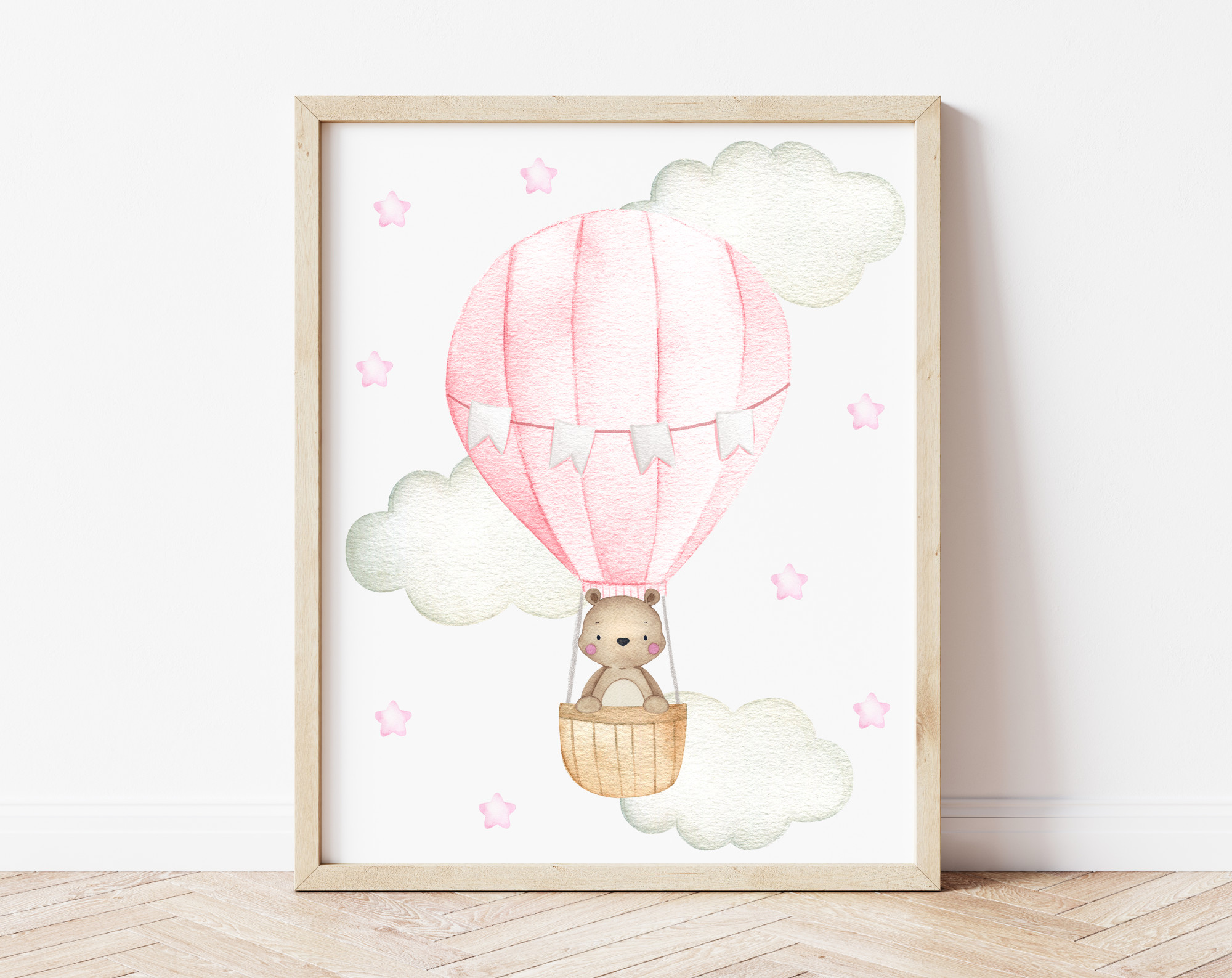 Pink Hot Air Balloon Animals Nursery Prints, Nursery Wall Art, Girl Nursery Decor, Printable File, SH20 Pink Hot Air Balloon Animals Nursery Prints, Nursery Wall Art, Girl Nursery Decor, Printable File, SH20