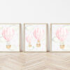 Pink Hot Air Balloon Animals Nursery Prints, Nursery Wall Art, Girl Nursery Decor, Printable File, SH20 Pink Hot Air Balloon Animals Nursery Prints, Nursery Wall Art, Girl Nursery Decor, Printable File, SH20
