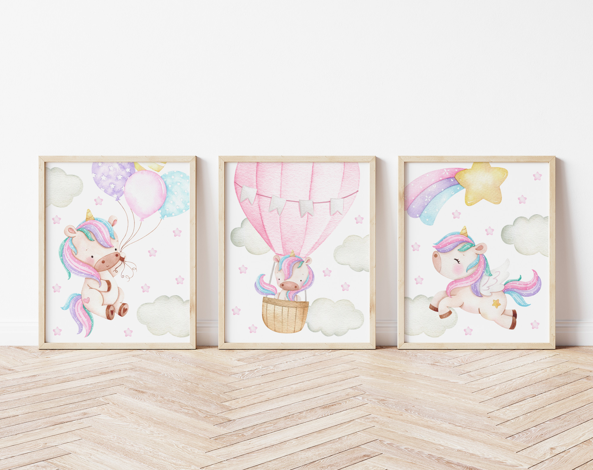 Colorful Unicorn Nursery Prints, Nursery Wall Art, Girl Nursery Decor, Printable File, SH26 Colorful Unicorn Nursery Prints, Nursery Wall Art, Girl Nursery Decor, Printable File, SH26