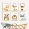 Woodland Animals Quotes Nursery Prints, Nursery Wall Art, Gender Neutral, Printable File, SH27