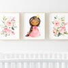 African American Princess Nursery Wall Art, Nursery Prints, Girl Nursery Decor, Printable File, SH38 African American Princess Nursery Wall Art, Nursery Prints, Girl Nursery Decor, Printable File, SH38