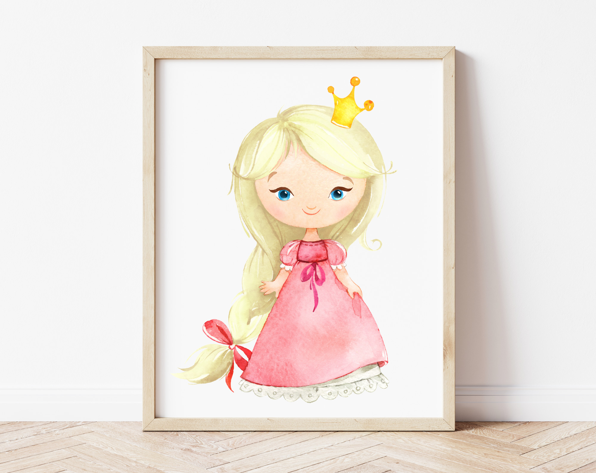 Disney Princess Nursery Prints, Set Of 3, Princess Wall Art, Nursery Decor