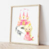 Princess Nursery Print, Nursery Wall Art, Girl Nursery Decor, Printable File, SH38