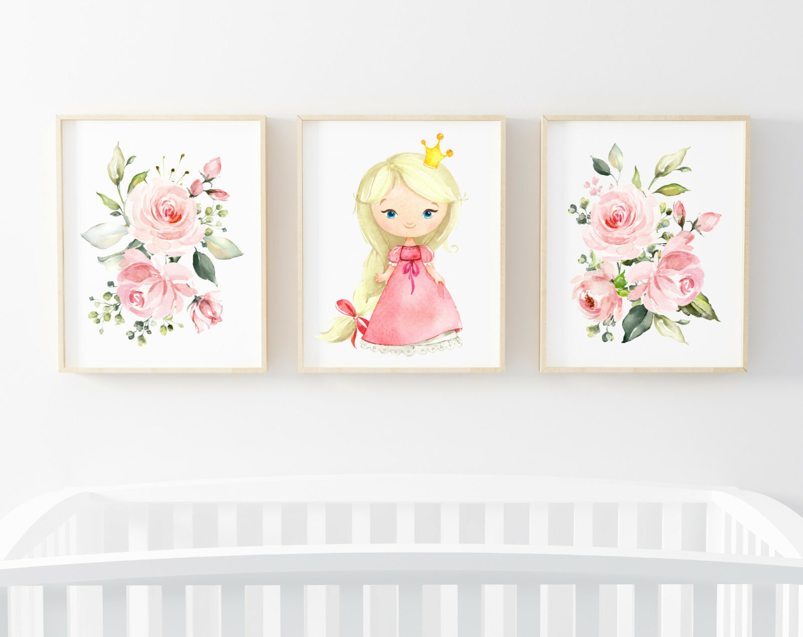 Princess Nursery Wall Art - Set of 3 - Nursery Prints