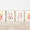 Princess Nursery Wall Art, Nursery Prints, Girl Nursery Decor, Printable File, SH38