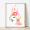 Princess Nursery Print, Nursery Wall Art, Girl Nursery Decor, Printable File, SH38