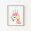 Princess Nursery Print, Nursery Wall Art, Girl Nursery Decor, Printable File, SH38