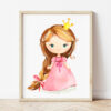 Little Princess Nursery Wall Art, Nursery Prints, Girl Nursery Decor, Printable File, SH38