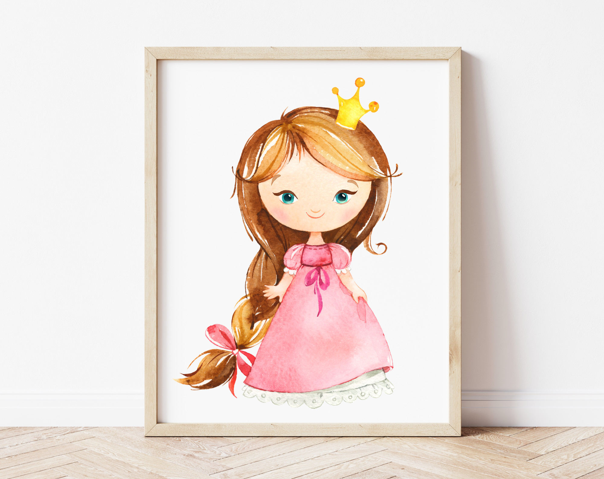 Little Princess Nursery Wall Art, Nursery Prints, Girl Nursery Decor, Printable File, SH38